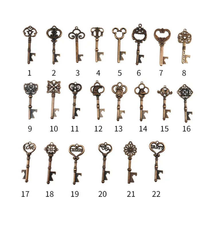 Creative Vintage Metal Love Key Shape Beer Bottle Opener for Wedding Guest Favors Souvenirs Gift  Promotion Gift