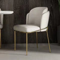 Golden Luxury Modern Chairs Wholesale Cheap Dining Room Chair Home Furniture Design Metal Legs New Metal Style Dining Chair