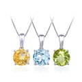 C5035 Abiding Natural Gemstone Pendant Wholesale Classic 925 Sterling Silver Fine Jewelry Necklace Women for Daily