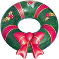 B01 Summer Beach Water Float Party PVC Inflatable Swimming Ring Christmas Wreath Pool Float Tubes for Kids