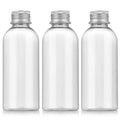 100ml Travel Empty Pet Plastic Bottles with Silvery Screw Cap
