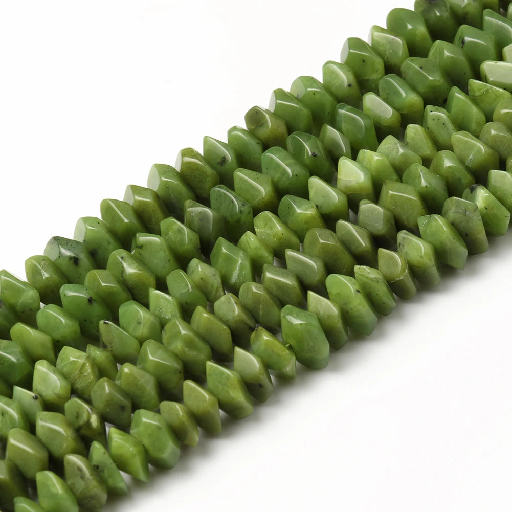 Wholesale 6*11mm Irregular Canadian Jades Beads Special Cut Loose Stone Beads For Jewelry DIY Making