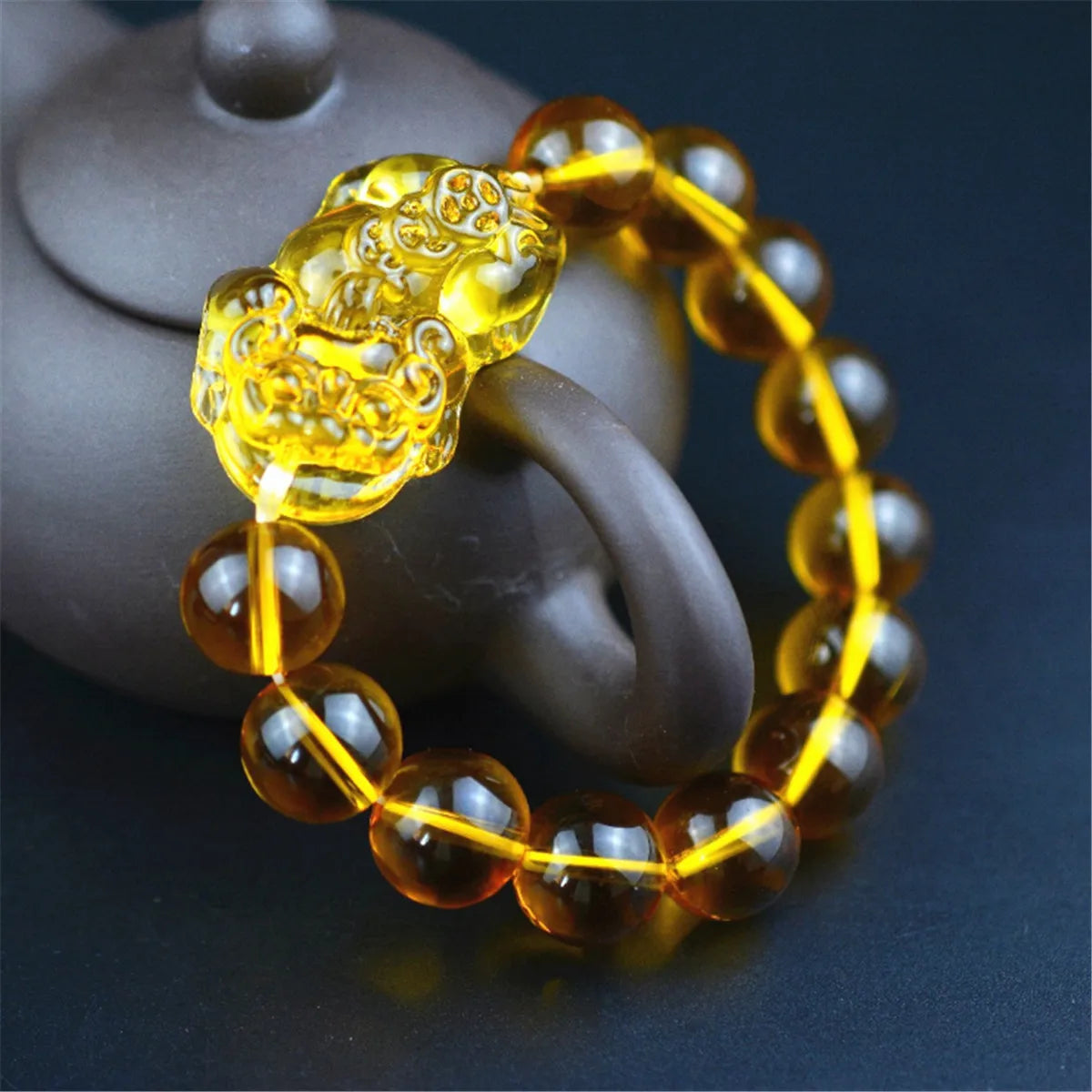 Feng Shui Obsidian Stone Wealth Pi Xiu Bracelet Attract Good Luck Wealth Bangle Jewelry Gift
