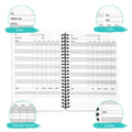 Custom Log Book Gym Workout Diving Fitness Logbook Design Diary Journal Notebook Notepad Cover CMYK Printed 71 Sheets Spiral
