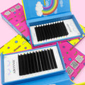 Abonnie Wholesale 0.03 Matte Black Velvet Lash Trays Individual Cashmere Lash Extensions Custom Silk Eyelash Extension Supplies