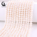 Wholesale 6-7mm Potato 2A Shape Cultured Freshwater Pearls Loose Pearls Beads