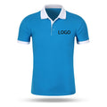 Men's Custom Logo for Polo T-Shirt Knitted Polyester Cotton Golf for Polo Blank Digital Printing Plain T-Shirt
