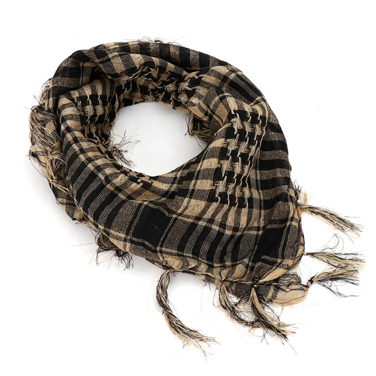 MIO Man Shemagh Arab Scarf 85 X 85 Cm Tactical Desert Palestine Keffiyeh Wrap Islamic Mens Scarf Polyester Scarf