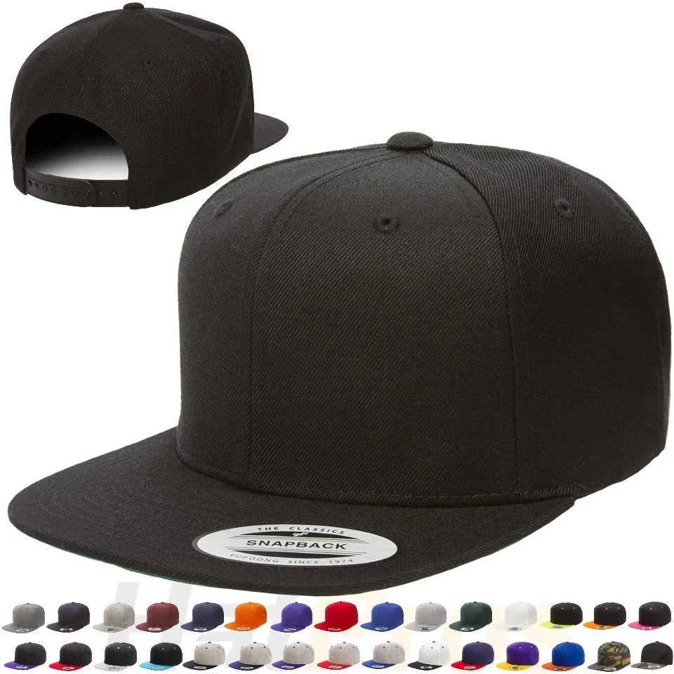 Wholesale or Custom Cotton 3D Embroidery Snapback Hat Snapback Cap