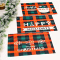 Factory Price Christmas Table Mat Tablecloth Xmas Linen Creative Dining Table Plate Cloth Liner Restaurant Home Decoration
