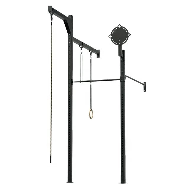Multi-Function Commercial Power Rack 8-10 Lane Fitness Rig Steel Tube Q235 Construction 1800x4200x6000mm Size Outdoor Sunshine
