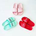 New Style Summer pink Sandal House Bedroom Custom Shoes Logo Print Women Customized Slides Men Sporty Low Price Stylish Slipper