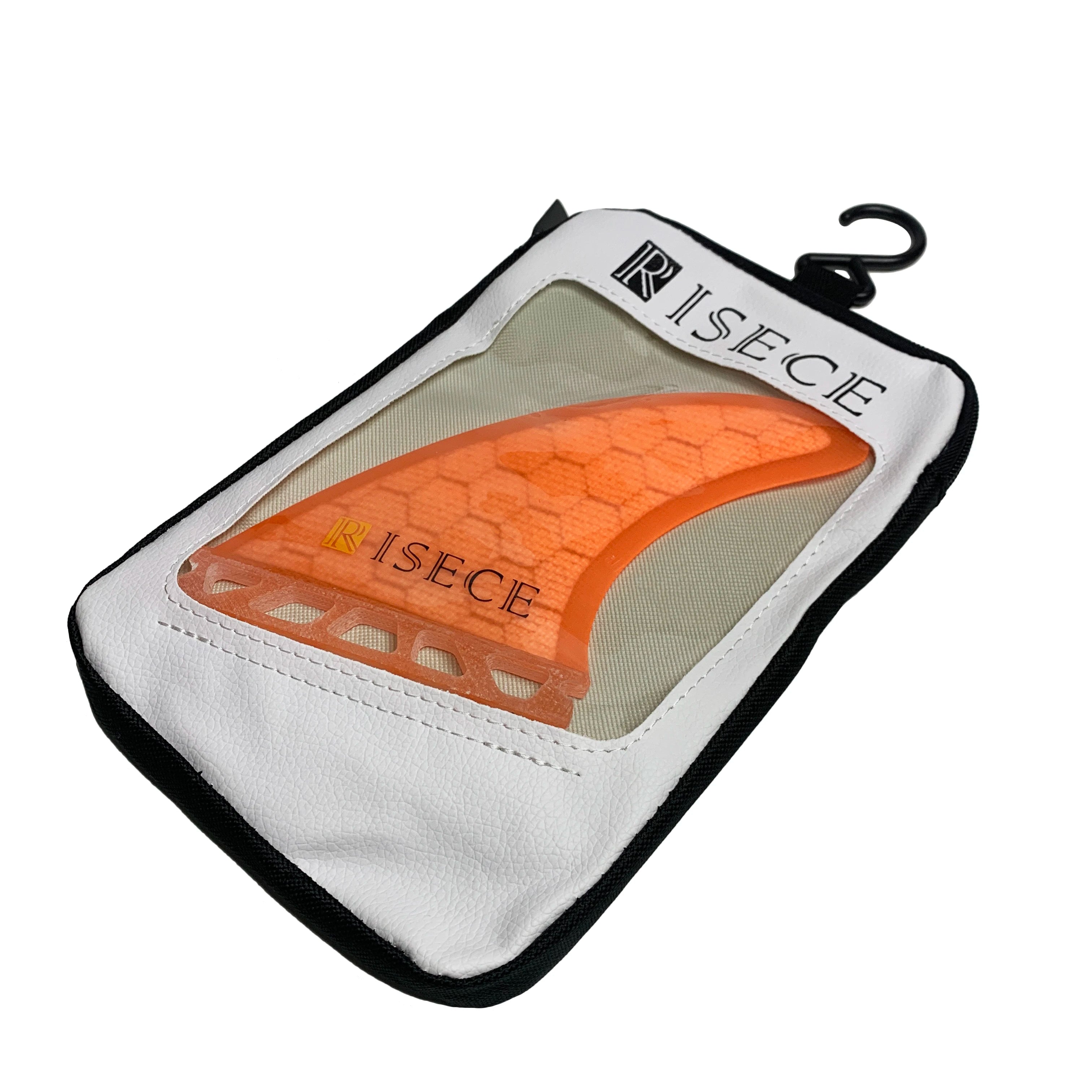 Customized Surfboard Fin Wallet Single Twin Tri Quad Surfboard Fin Cover Bag PVC Surf Fin Case Zipper Bag
