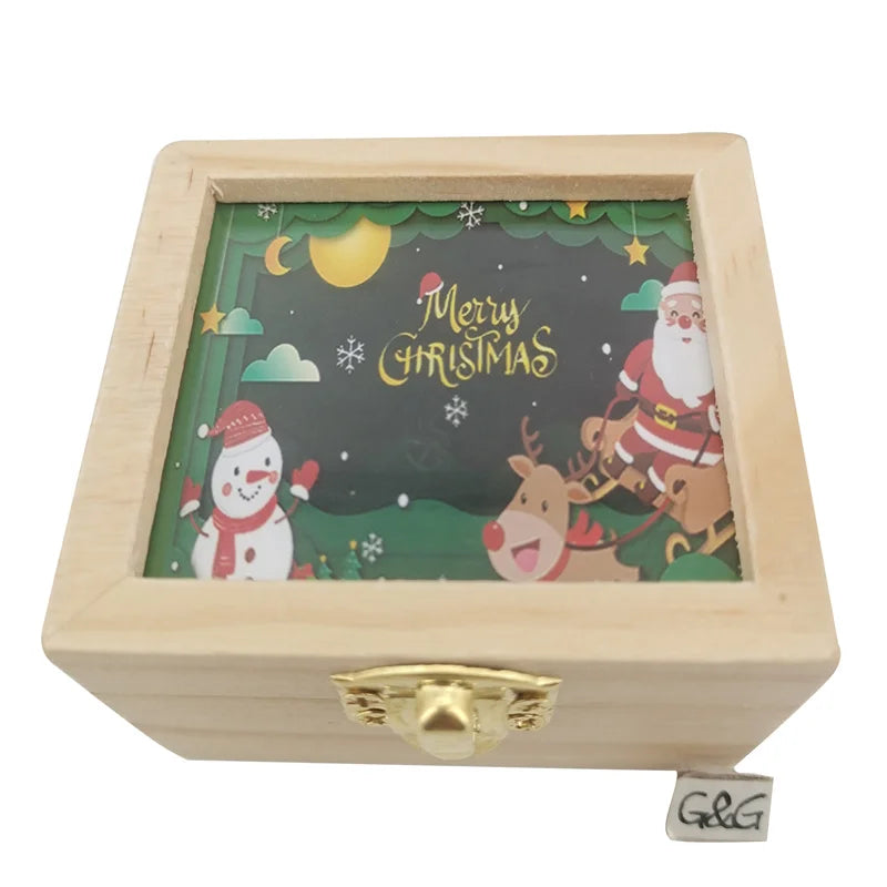 Diy Wooden Photo Frame Custom Wind up Music Box