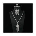 Factory Manufacturer High Quality Bridal Wedding Zirconia Ladies 4 Piece Luxury Jewelry Sets for Women