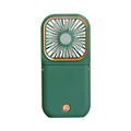 New Design Handheld and Foldable Hanging Neck Fan 3 in 1 Small Fan with Phone Stand Power Bank Mini Portable Folding Fan
