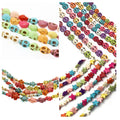 Cheap Multicolor Various Shapes Howlite Turquoise Magnesite Carved Beads for Jewelry Making