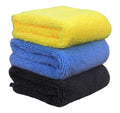 Premium Super Absorbent Quick-Dry Antimicrobial Eco-Friendly Microfiber Towels for Car Cleaning Home Use Dual-Sided Edgeless