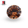 Baifu Jewelry Top Quality Loose Round Dark Coffee Zircon
