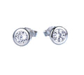 Unique Cushion Stud Earrings 925 Sterling Silver Cubic Zircon Unique Trendy Style Stud Earrings for Unisex Engagement