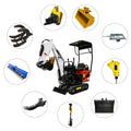 New Design Good Quality China 0.8t Small  Mini Excavator  Made in China for Hot Sale