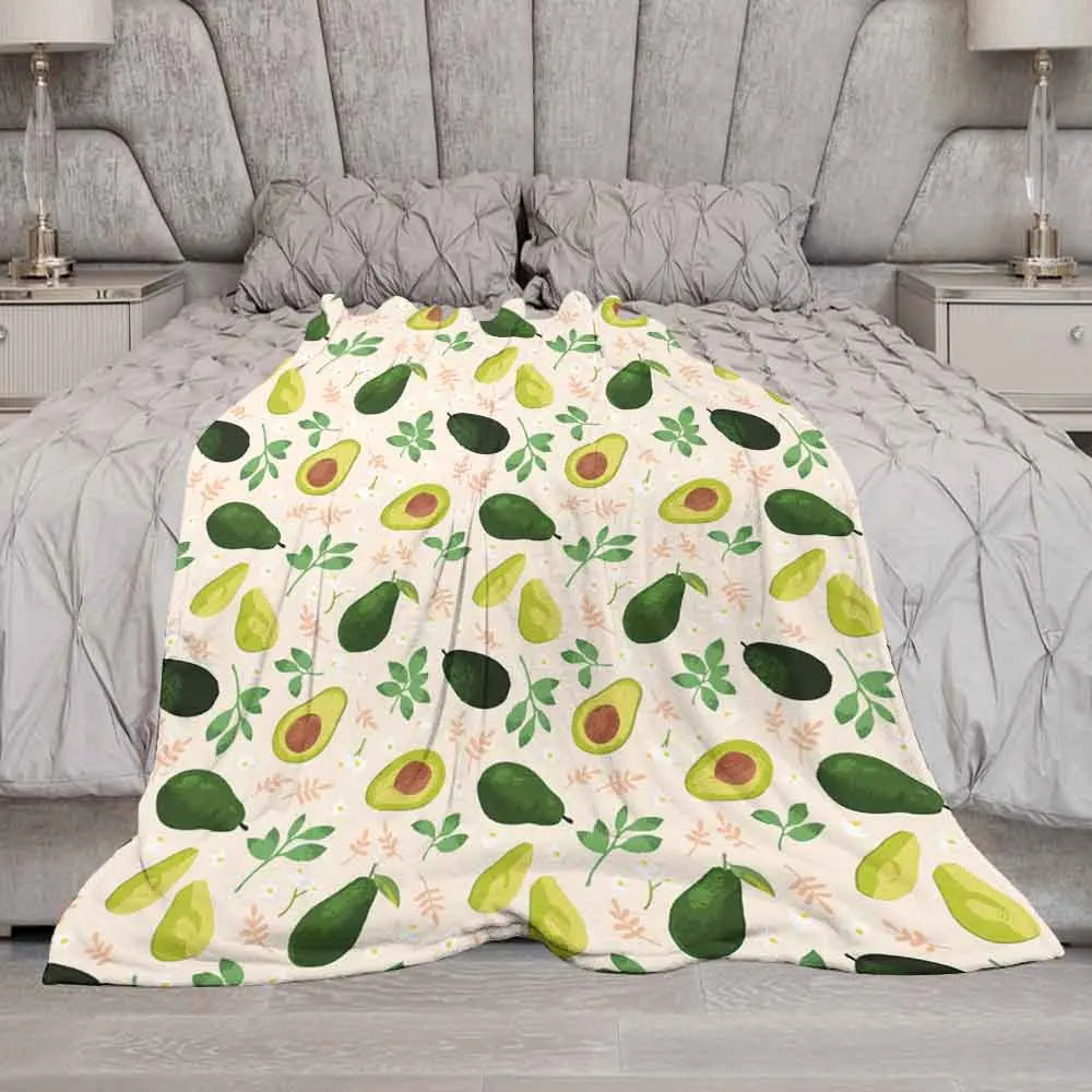 Custom Printed Flannel Blanket Plush Blanket for Couch Warm Thick for Winter Fuzzy Fluffy All Season Use Plush Fuzzy Cozy Soft