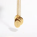 DAIHE 2025 New Style 18k Gold Plated Stainless Steel 12 Birth Month Flower Pendant Necklace