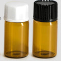 1ml 2ml 3ml  Small Bottle of Essential Oil Transparent Brown Glass Bottle with Screw Cap Separate Bottle