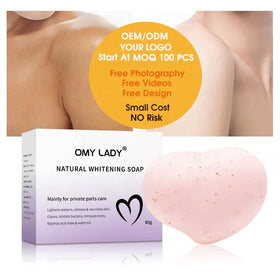 Instant Whitening Soap Deep Cleaning OMY LADY Natual Handmade Soap Lighten Melanin for Black Skin Care Whitening Soap