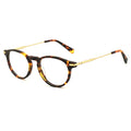 DOISYER 2021 New Arrivals Custom Logo Solid Classic Metal Frame Round Eyeglasses OEM Acetate Anti Blue Light Gaming Glasses