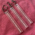 Factory Price Long Size Embossed Transparent Rubber Hangtaglow Price 3D Raised logo clear PVC Hangtag