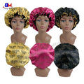 Wholesale Soft Silk Satin Designer Bonnet Double Layer Women Sleeping Cap Luxury Inspired Bonnets Brand Satin Hair Bonnet