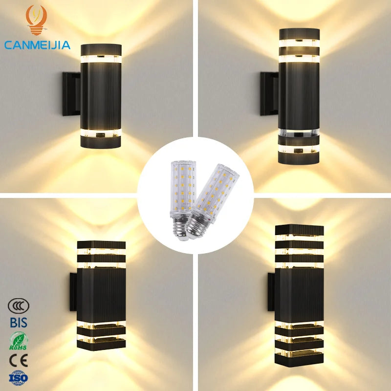 Outdoor Courtyard Ip44 Waterproof E27 Containing Warm Light Source Staircase up and Down Lights/Led Wall Lights/Wall Lamps
