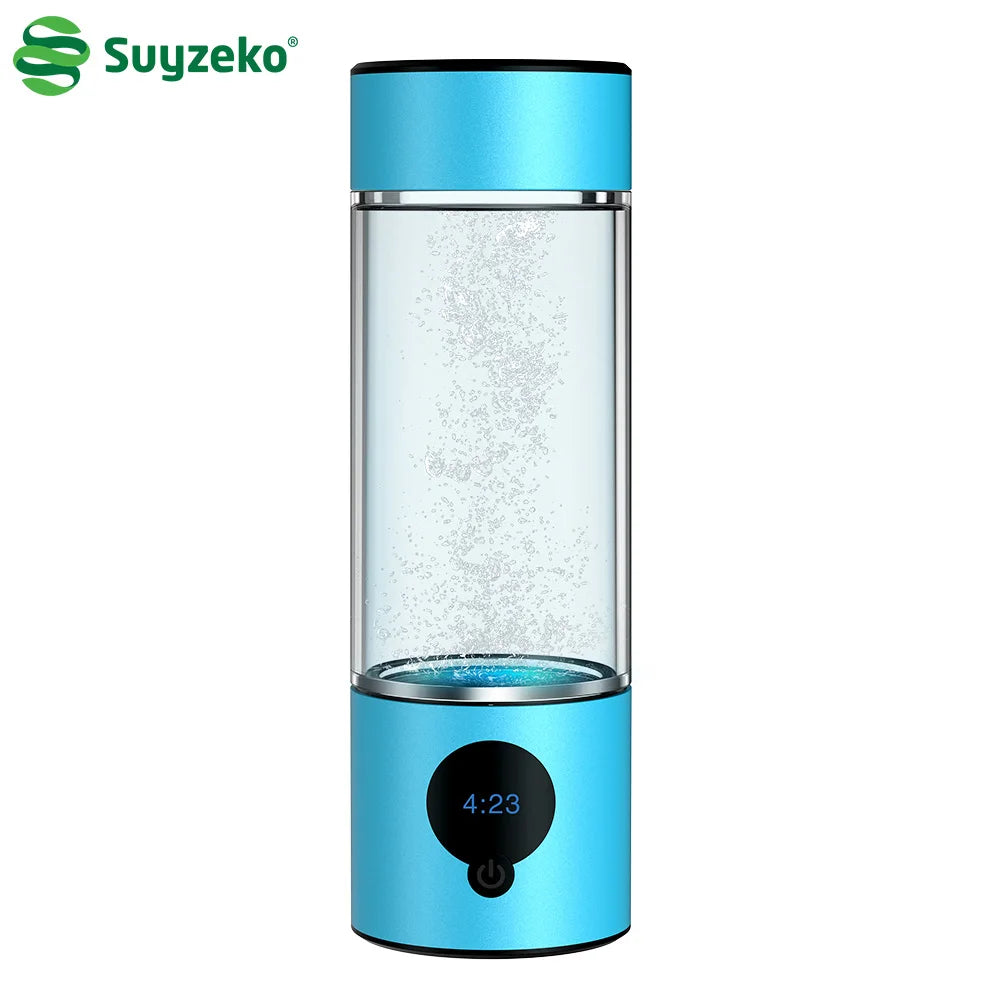 Suyzeko New Design Premium Quality 5000ppb High Concentration Portable Hydrogen Generator Water Bottle with Custom Logo