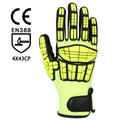 SONICE FZ14 CE EN388 Certified Nitrile HPPE TPR PVC Coated Full Coverage Anti-Cut Level 3 Mechanic Impact Resistant Work Gloves