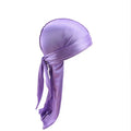 Wholesale Custom Square Adult Multi-Function Turban Fashionable Silky Dacron Silk Durag with Logo Stocked
