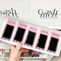 Abonnie Matte Black Cashmere Easy Fan Lash Extension Trays Blooming Cashmere Volume Lash Super Matte Black 007 Easy Fan Lash