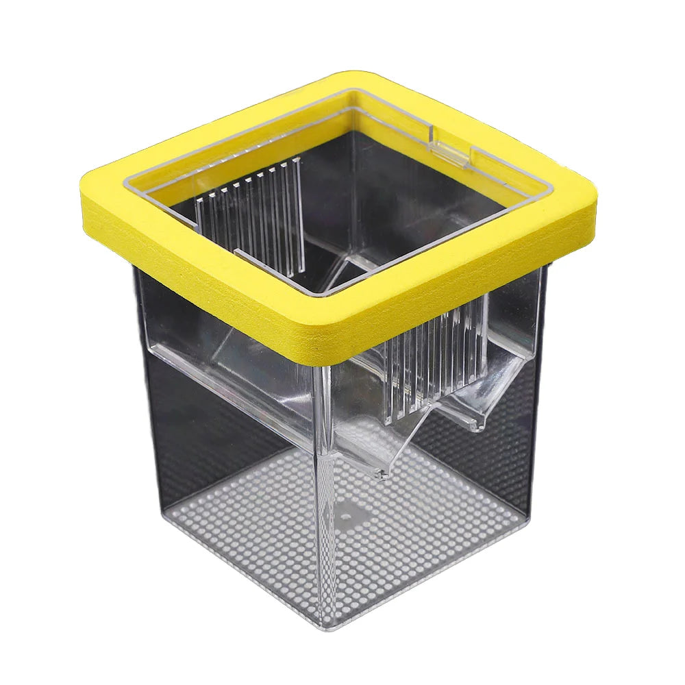 Durable Acrylic Floating Aquarium Breeding Box High-Durable 5W Square Rectangle Shape for Jellyfish Guppy Breeding Living