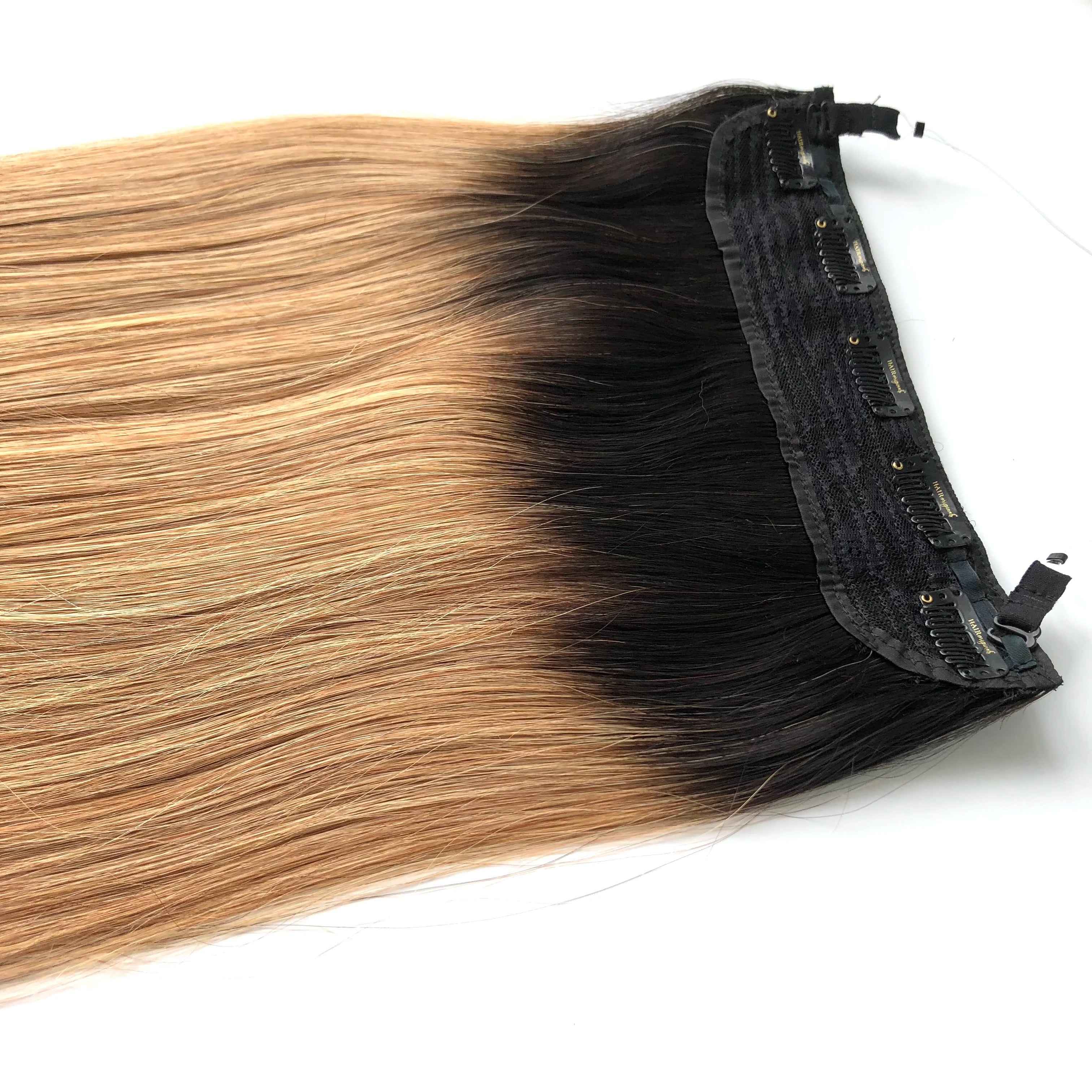 AU Brazilian Human Hair Customized Only Indian Remy Hair Clip in Ombre Mixed Blonde Color  Hair Extension  for Women
