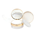 In Stock NO MOQ 15g Loose Powder Box with Gold Separating Layer Electroplated Empty Box for Setting Cosmetic Powder Packaging