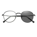 2025 Round Retro Photochromic Glasses for Women Anti Blue Light Glare Alloy Metal Frame Protect Computer Optical Eyeglasses