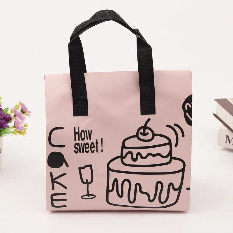 Wholesale Customized Disposable Thermal Lunch Tote Eco-Friendly Reusable Insulated Cooler Bag with Printed Logo for Packing Cans