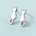New Hot Fashion 925 Sterling Silver Crystal Earrings for Women Girls Gift Fashion Statement Jewelry