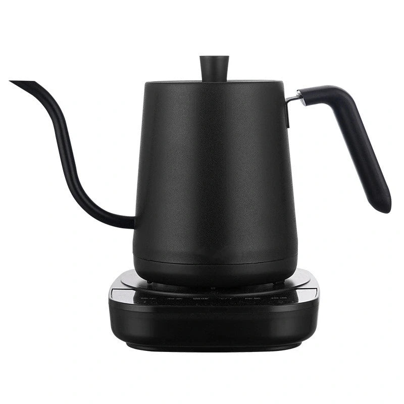 800ml Electric Pour Over Kettle Temperature Control Modern Design Metal Goose Neck Small Set for Home Coffee Making Drinkware