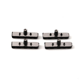 Custom 3D Metal Clothing Logo Hijab Sewing Tag Small Letter Labels Metal Brand Logo Label Zinc Alloy for Mens Clothing Printed