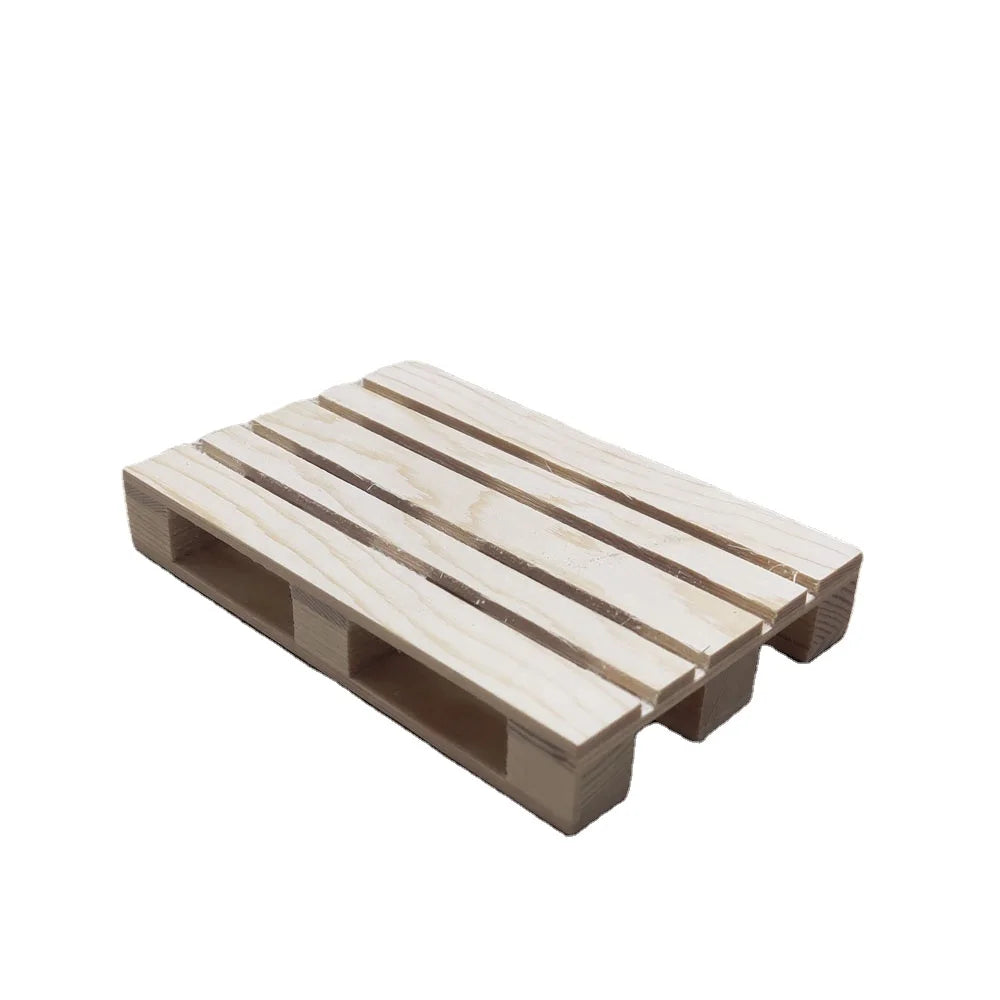 Wholesale Customizable logo Small Wood Pallet Decoration Square Wooden Coaster for Hot and Cold Drinks