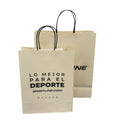 KM Customized Biodegradable Package Gift Paper Shopping Bag Made by Eco-Friendly Natural Unbleached Bagasse
