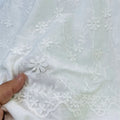 Beautiful Home Textile Water Soluble White 100% Polyester Embroidery Exquisite Lace Trim Fabric
