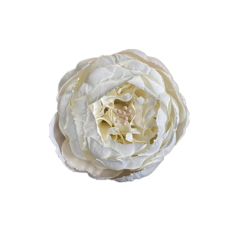 D-FH010 European Style Skin pink Large Artificial Silk  Flower Peony Heads for Diy Flower Arrangement for Wedding Decor