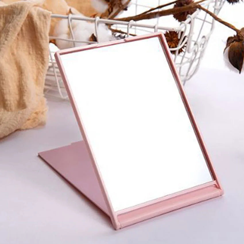 Custom Private Label Portable Handheld Mirror Makeup Pocket Square Handheld Mirror